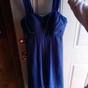 Royal Blue Highlow Bridal Dress